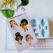 Load image into Gallery viewer, AJ #26 Precious Little Girls Silicone Mold