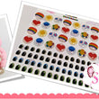 Load image into Gallery viewer, Adhesive Resin Eyes and Stickers for Clays Multicolor STY Love Bear PP Mix 40 pairs