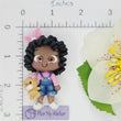 Load image into Gallery viewer, Diamond #147a Clay Doll for Bow-Center, Jewelry Charms, Accessories, and More
