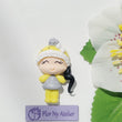 Load image into Gallery viewer, Eliza #190 Clay Doll for Bow-Center, Jewelry Charms, Accessories, and More