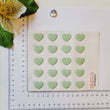 Load image into Gallery viewer, Adhesive Resin Green Glitter Hearts (M) MNC 610B 19x15mm 20 Units