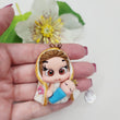 Load image into Gallery viewer, 248 Holy Mary 1 Clay Doll for Bow-Center, Jewelry Charms, Accessories, and More