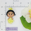 Load image into Gallery viewer, Tiana Princess Yellow #131 Clay Doll for Bow-Center, Jewelry Charms, Accessories, and More