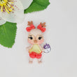 Load image into Gallery viewer, 291 Kalie Reindeer Xmas Clay Doll for Bow-Center, Jewelry Charms, Accessories, and More
