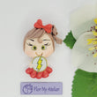 Load image into Gallery viewer, Flash Super Girl #215 Clay Doll for Bow-Center, Jewelry Charms, Accessories, and More