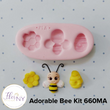 Load image into Gallery viewer, Adorable Bee Kit Silicone Mold 660 MA