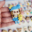 Load image into Gallery viewer, 343 Lucas & Bibi Twins Clay Doll for Bow-Center, Jewelry Charms, Accessories, and More