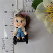 Load image into Gallery viewer, 156 Dora Clay Doll for Bow-Center, Jewelry Charms, Accessories, and More