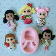 Load image into Gallery viewer, MA 659 Cute Dolls Silicone Mold