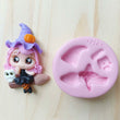 Load image into Gallery viewer, MA 798 Witch on the Broom #1 Silicone Mold