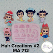 Load image into Gallery viewer, MA 712 Hair Creations #2 Silicone Mold