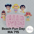 Load image into Gallery viewer, Beach Fun Day Silicone Mold MA 715