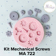 Load image into Gallery viewer, MA 722 Kit Mechanical Screws Silicone Mold