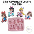 Load image into Gallery viewer, Bike Adventure Lovers Silicone Mold MA 756