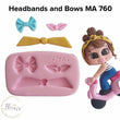 Load image into Gallery viewer, MA 760 Headband and bows Silicone Mold