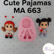 Load image into Gallery viewer, MA 663 Cute Pajamas Silicone Mold