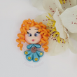 Load image into Gallery viewer, 371 Merina Green Clay Doll for Bow-Center, Jewelry Charms, Accessories, and More