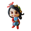 Load image into Gallery viewer, 420 Mrs. Krabs Clay Doll for Bow-Center, Jewelry Charms, Accessories, and More