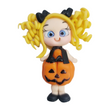 Load image into Gallery viewer, 298 Kenzie Pumpkin Clay Doll for Bow-Center, Jewelry Charms, Accessories, and More