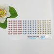 Load image into Gallery viewer, Adhesive Resin Eyes for Clays MF 38 Moana Hearts P (8X7 mm) 63 Units