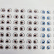 Load image into Gallery viewer, Adhesive Resin Eyes for Clays MF 57 M Realistic P (8X7 mm) 63 Units