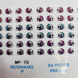 Load image into Gallery viewer, Adhesive Resin Eyes for Clays MF 73 P (6X8 MM) 54 Units