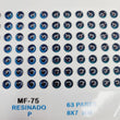 Load image into Gallery viewer, Adhesive Resin Eyes for Clays MF 75 P (8X7 mm) 63 Units