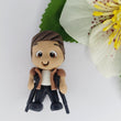 Load image into Gallery viewer, 389 Miguel Clay Doll for Bow-Center, Jewelry Charms, Accessories, and More