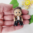 Load image into Gallery viewer, 389 Miguel Clay Doll for Bow-Center, Jewelry Charms, Accessories, and More
