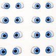 Load image into Gallery viewer, Adhesive Resin Eyes for Clays (Blue) MNC 410-PP (X-Sm) 72 Pairs