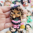 Load image into Gallery viewer, 590 Witch Winnie Clay Doll for Bow-Center, Jewelry Charms, Accessories, and More