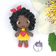 Load image into Gallery viewer, Hannah #240 Clay Doll for Bow-Center, Jewelry Charms, Accessories, and More