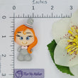 Load image into Gallery viewer, Lilly #324 Clay Doll for Bow-Center, Jewelry Charms, Accessories, and More