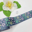 Load image into Gallery viewer, Embossed Gel Stars Grosgrain Ribbon - 1 1/2" (40mm) - 5 yards