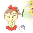 Load image into Gallery viewer, Flash Super Girl #215 Clay Doll for Bow-Center, Jewelry Charms, Accessories, and More