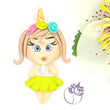 Load image into Gallery viewer, Leah #315 Clay Doll for Bow-Center, Jewelry Charms, Accessories, and More