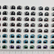 Load image into Gallery viewer, Adhesive Resin Eyes for Clays Multicolor STY R048 P 64Pairs