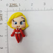 Load image into Gallery viewer, 533 Spy Clover Clay Doll for Bow-Center, Jewelry Charms, Accessories, and More