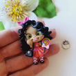Load image into Gallery viewer, 251 Hyacinth Clay Doll for Bow-Center, Jewelry Charms, Accessories, and More
