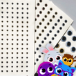 Load image into Gallery viewer, Adhesive Resin Eyes for Clays Multicolor MNC 542-PP (X-SMALL) 64 Pairs