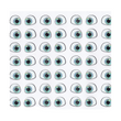 Load image into Gallery viewer, Adhesive Resin Eyes for Clays MF 59 Rainbow 1 P (8X7 MM) 63 Units