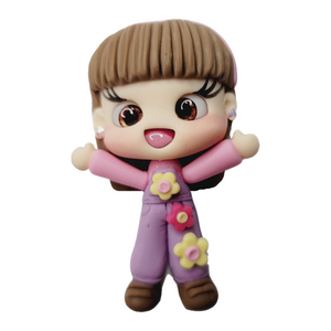 Abby Park #001 Clay Doll for Bow-Center, Jewelry Charms, Accessories, and More