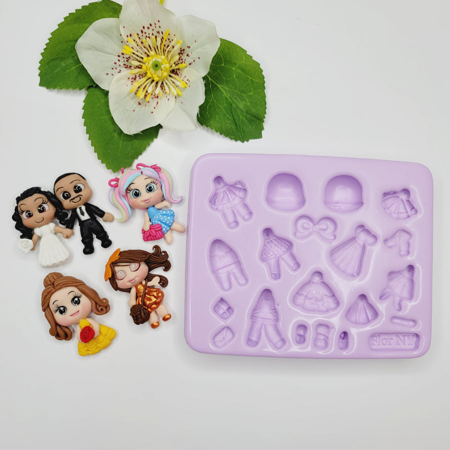 Mini Cute Creations Silicone Mold FNY #23