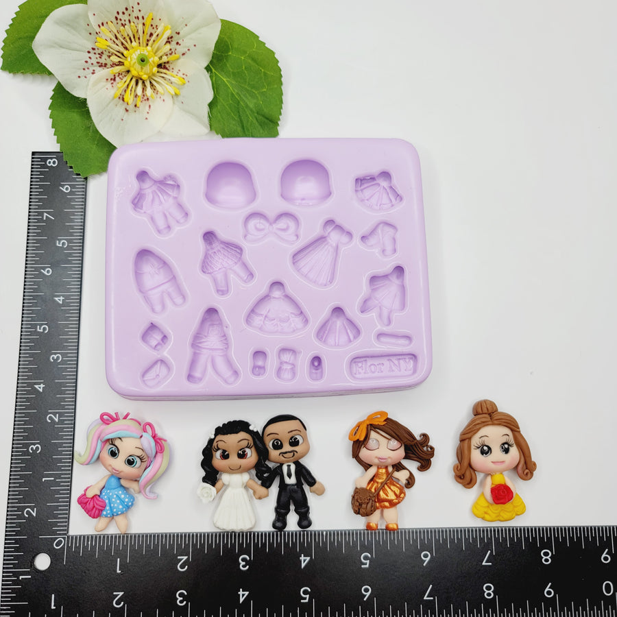 Mini Cute Creations Silicone Mold FNY #23