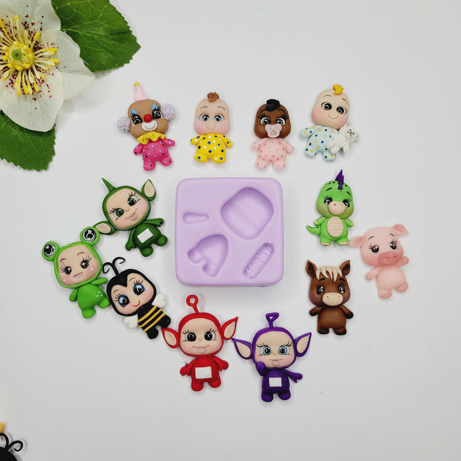 Universal Clay Doll Silicone Mold FNY #18