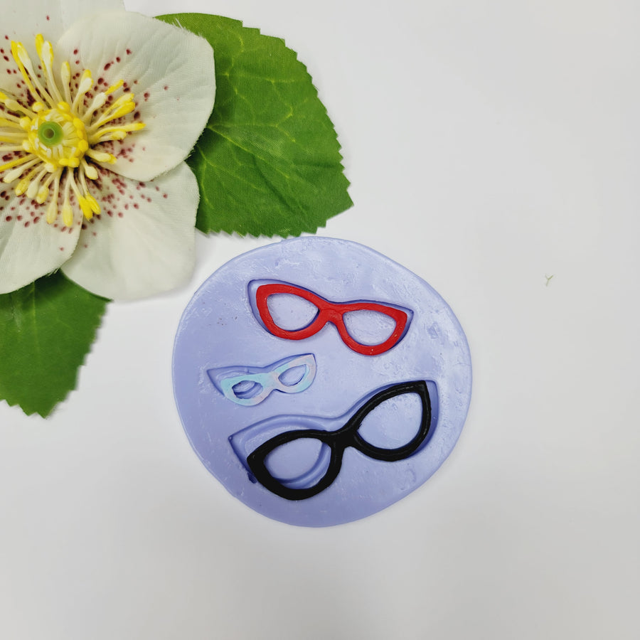 Cat Eyeglasses Silicone Mold FNY #30