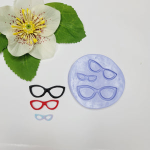 Cat Eyeglasses Silicone Mold FNY #30