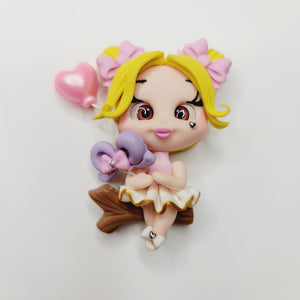 Lexie #698 Clay Doll for Bow-Center, Jewelry Charms, Accessories, and More