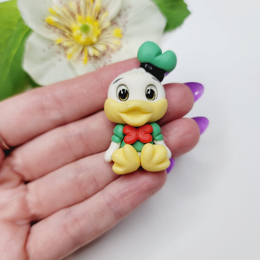 Donald #710 Clay Doll for Bow-Center, Jewelry Charms, Accessories, and More