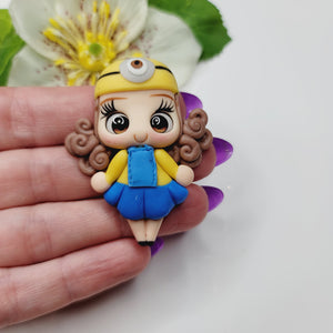 Miniona 6 #701 Clay Doll for Bow-Center, Jewelry Charms, Accessories, and More